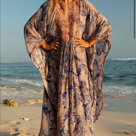 BNWT Miss June Namaskar Dress Kaftan Tunic - Picture 2 of 7